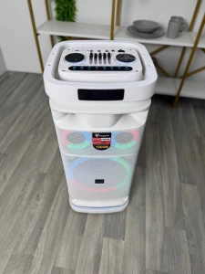 Портативная беспроводная колонка vpower 1800 вт с rgb led-подсветкой и 2 микрофонами (vp001) Thumbnail 7