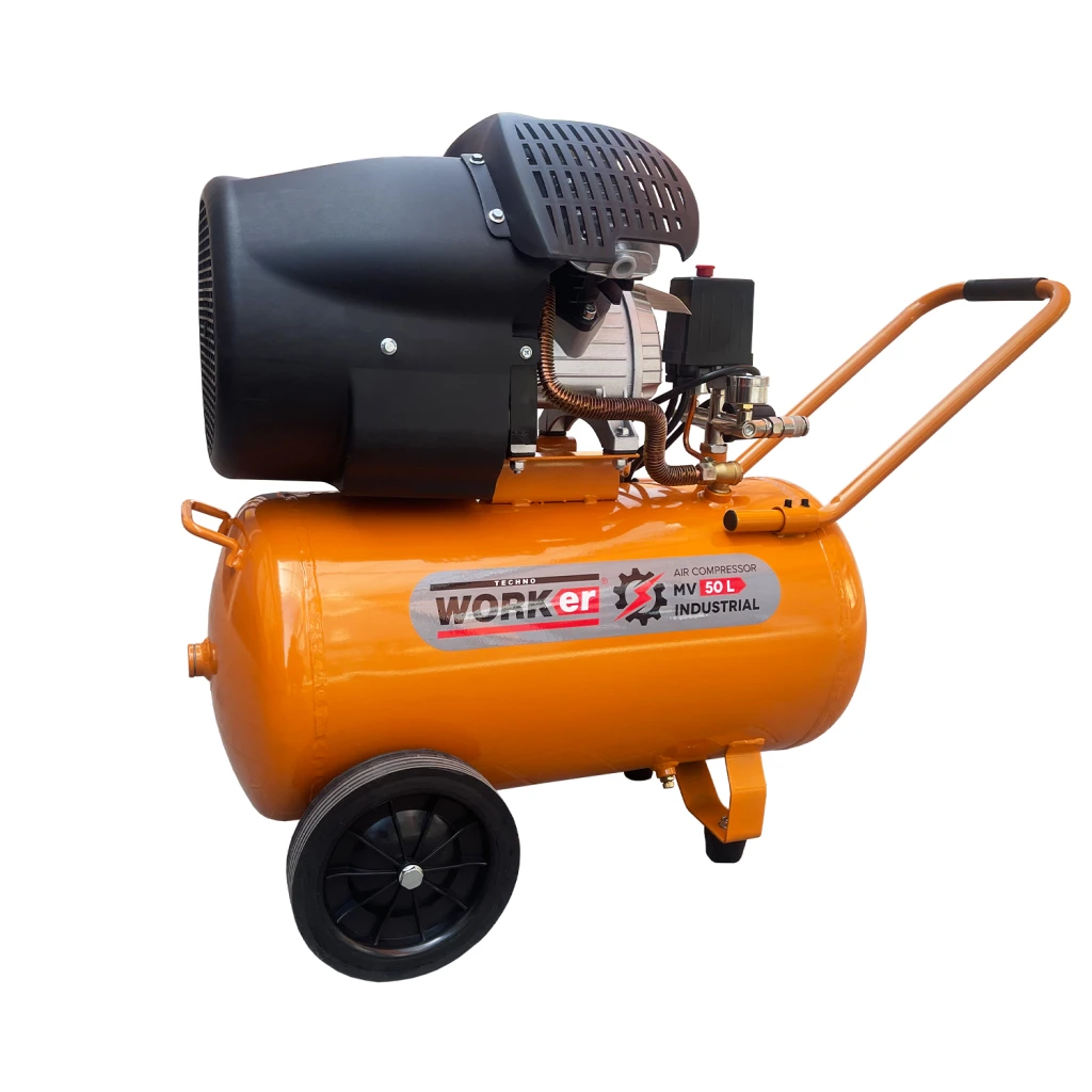 Воздушный компрессор technoworker мv 50л 2200вт 2