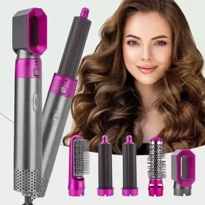 Perie pentru păr 5 in 1, styler multifuncțional cu aer cald, 1000w (tp-5+1) Thumbnail 6