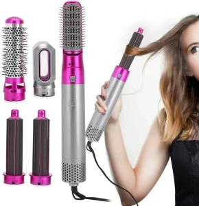 Perie pentru păr 5 in 1, styler multifuncțional cu aer cald, 1000w (tp-5+1) Thumbnail 7