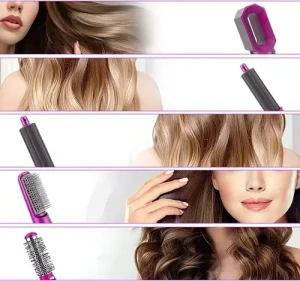 Perie pentru păr 5 in 1, styler multifuncțional cu aer cald, 1000w (tp-5+1) Thumbnail 5
