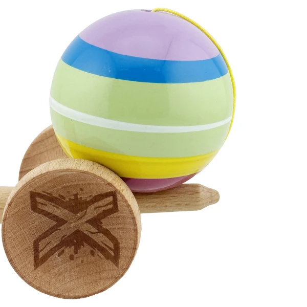 "kendama x original", profesionala, flippy, rulment metalic, ața 55 cm, cupe mari, 7.5 х 6 х 18 cm, multicoloră 7