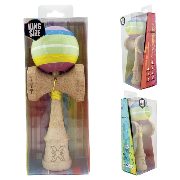 "kendama x original", profesionala, flippy, rulment metalic, ața 55 cm, cupe mari, 7.5 х 6 х 18 cm, multicoloră 9