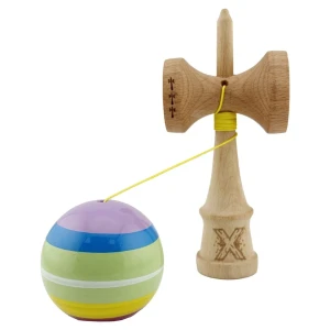 "kendama x original", profesionala, flippy, rulment metalic, ața 55 cm, cupe mari, 7.5 х 6 х 18 cm, multicoloră Thumbnail 4