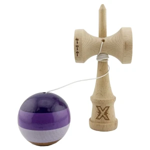 "kendama flippy x original", profesională, rulment metalic, ața 55 cm, ultra aderent, cupe mari, 7 х 6 х 18 cm, violet-liliac Thumbnail 5