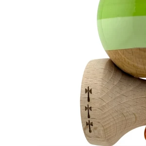 "kendama flippy x original", profesională, rulment metalic, ața 55 cm, ultra aderent, cupe mari, 7 х 6 х 18 cm, verde mix Thumbnail 10