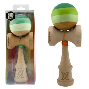 "kendama flippy x original", profesională, rulment metalic, ața 55 cm, ultra aderent, cupe mari, 7 х 6 х 18 cm, verde mix