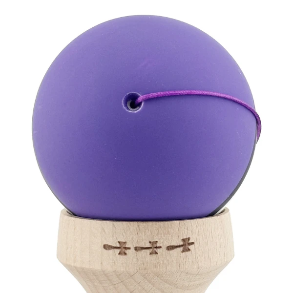 «kendama super sticky x original», rulment metalic, ața 62/65 cm, king size 7.5 x 6 x 18 cm, mov-alb 9