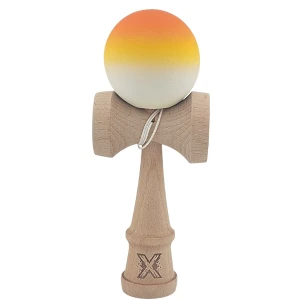 "kendama flippy x original", profesională, 7 х 6 х 18 cm, ața 35 cm, gradient portocaliu-alb Thumbnail 2