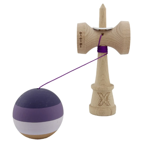 «kendama super sticky x original», rulment metalic, ața 62/65 cm, king size 7.5 x 6 x 18 cm, lilă 6