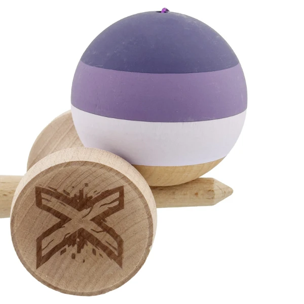 «kendama super sticky x original», rulment metalic, ața 62/65 cm, king size 7.5 x 6 x 18 cm, lilă 9