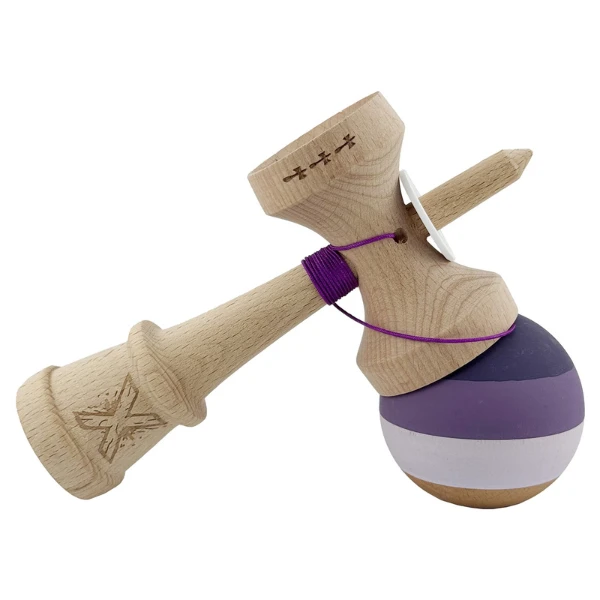 «kendama super sticky x original», rulment metalic, ața 62/65 cm, king size 7.5 x 6 x 18 cm, lilă 7