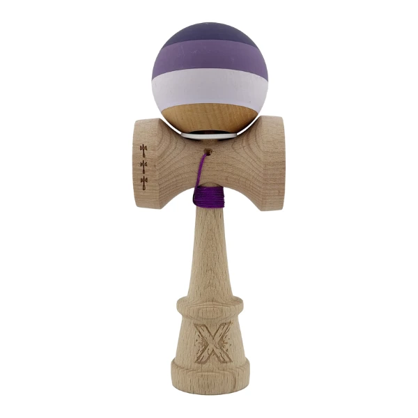 «kendama super sticky x original», rulment metalic, ața 62/65 cm, king size 7.5 x 6 x 18 cm, lilă 2