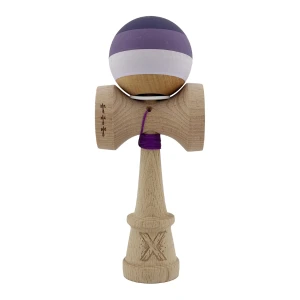«kendama super sticky x original», rulment metalic, ața 62/65 cm, king size 7.5 x 6 x 18 cm, lilă Thumbnail 3