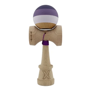 «kendama super sticky x original», rulment metalic, ața 62/65 cm, king size 7.5 x 6 x 18 cm, lilă Thumbnail 2