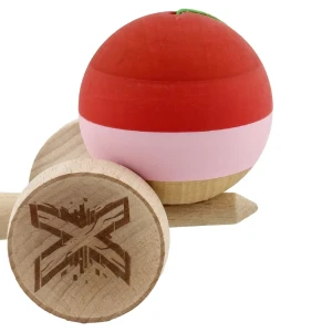 «kendama super sticky x original», rulment metalic, ața 62/65 cm, king size 7.5 x 6 x 18 cm, roșu-roz Thumbnail 9