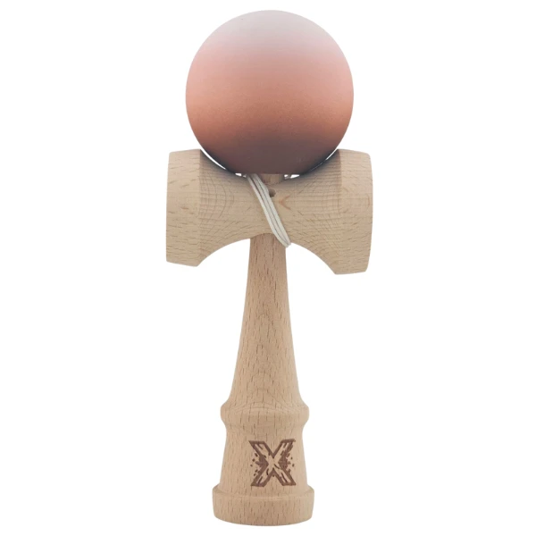 "kendama flippy x original", profesională, 7 х 6 х 18 cm, ața 35 cm, maro-bej 2