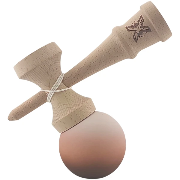 "kendama flippy x original", profesională, 7 х 6 х 18 cm, ața 35 cm, maro-bej 4
