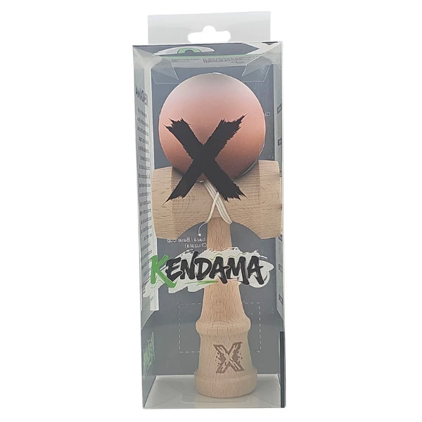 "kendama flippy x original", profesională, 7 х 6 х 18 cm, ața 35 cm, maro-bej 3