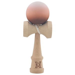 "kendama flippy x original", profesională, 7 х 6 х 18 cm, ața 35 cm, maro-bej Thumbnail 3