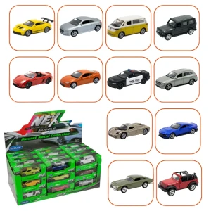 Mașini metalice de colecție 1:60 welly, 12 modele (25a)
