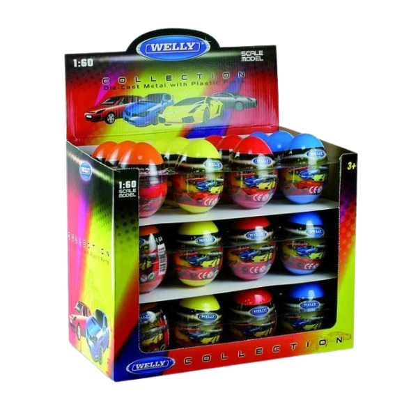 Mașini metalice de colecție 1:60 welly, 12 modele kinder (25a) 2