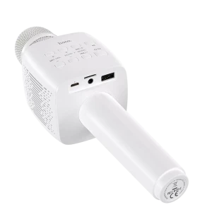 Караоке микрофон hoco bk5, беспроводной, белый Thumbnail 3