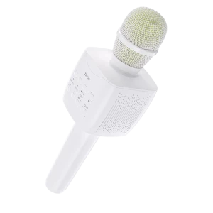 Караоке микрофон hoco bk5, беспроводной, белый Thumbnail 4