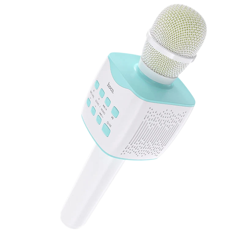 Караоке микрофон hoco bk5, беспроводной, синий 3
