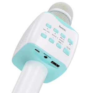 Караоке микрофон hoco bk5, беспроводной, синий Thumbnail 9