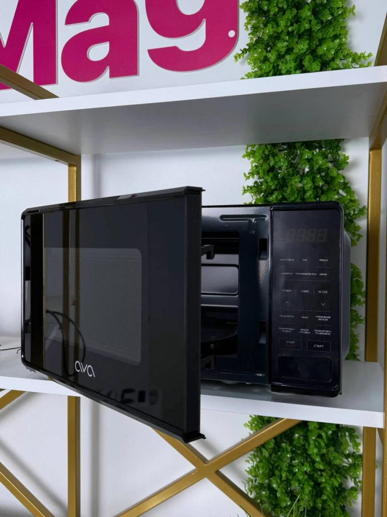 Микроволновая печь ava, 20 л, 700 вт, чёрная (emwo2070b) 2