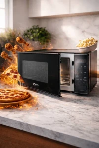 Cuptor cu microunde ava, 20l, 700w, negru (emwo2070b)