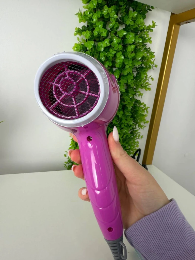 Uscator de par gemei, 1300w, alb-roz (gm-1702) 4