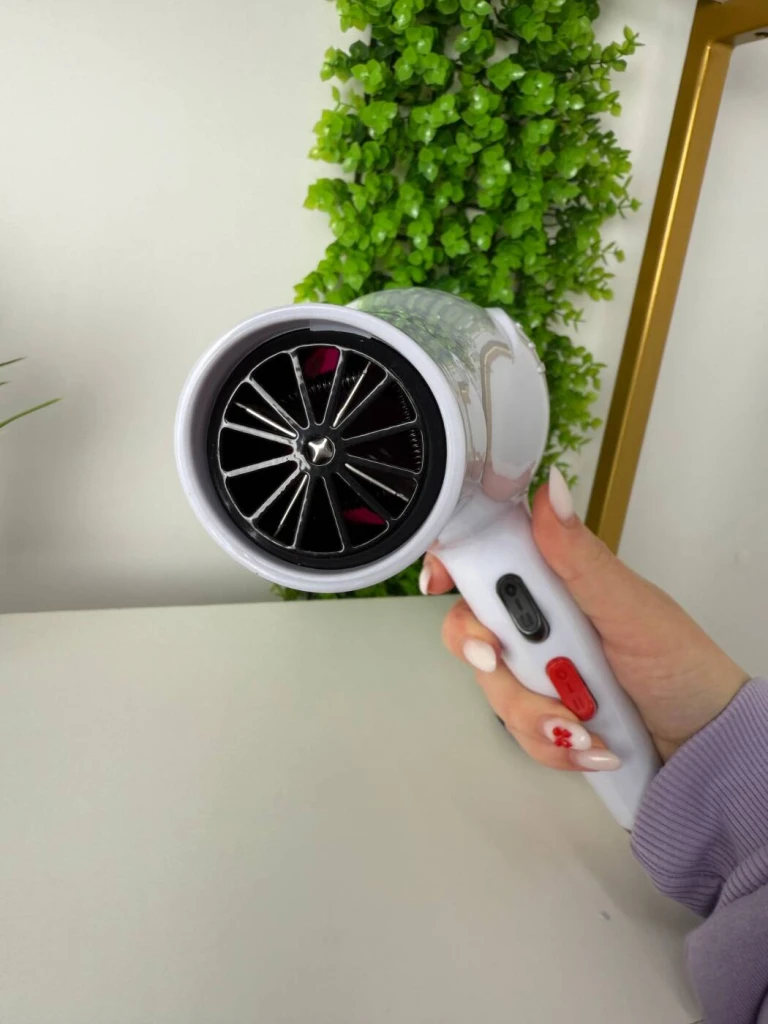 Uscator de par gemei, 1300w, alb-roz (gm-1702) 5