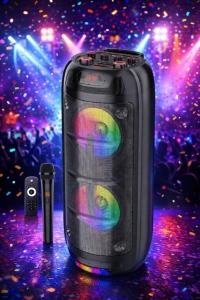 Портативная караоке-колонка sing-e, 16000w pmpo, чёрная, rgb led (zqs8270)