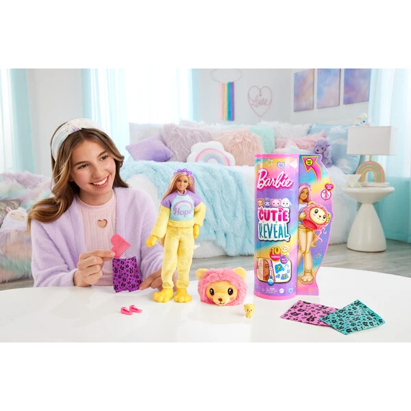 Papușa barbie cutie „„barbie într-un costum de leu, de pluș”” 5