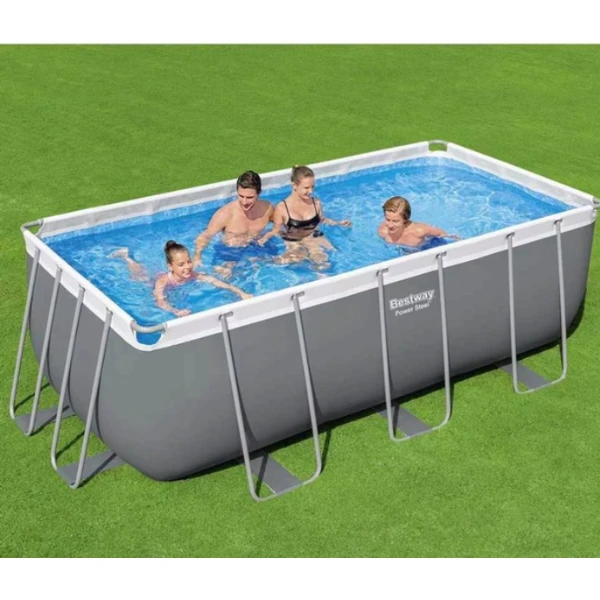 Bestway piscină power steel 412x201x122cm, 8124l, carcas metal 2