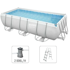 Bestway piscină power steel 412x201x122cm, 8124l, carcas metal Thumbnail 9