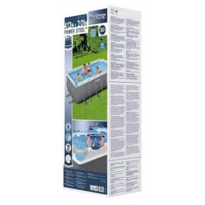 Bestway piscină power steel 412x201x122cm, 8124l, carcas metal Thumbnail 8