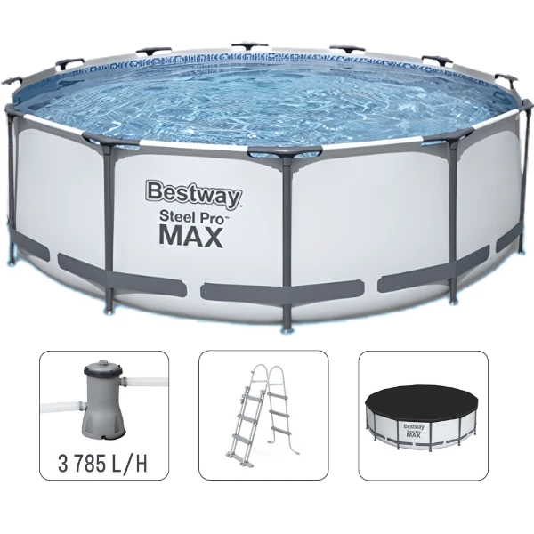 Bestway piscină steel pro max 427х122 cm, 15232 l, cadru metalic 13