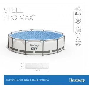 Bestway piscină steel pro max 427х122 cm, 15232 l, cadru metalic Thumbnail 10