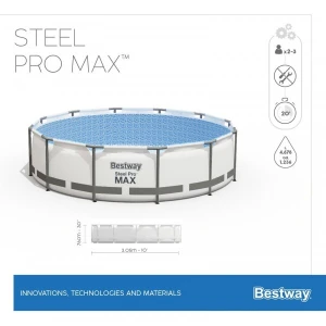 Bestway piscina steel pro max 305x76cm, 4678l, carcas metal Thumbnail 9