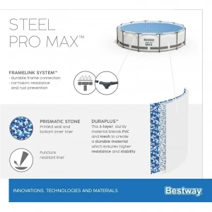 Bestway piscina steel pro max 305x76cm, 4678l, carcas metal Thumbnail 7