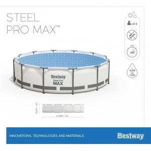 Bestway piscina steel pro max 305x76cm, 4678l, carcas metal Thumbnail 8