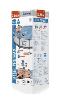 Bestway piscină steel pro max 366х76 cm, 6473 l, cadru metalic Thumbnail 7