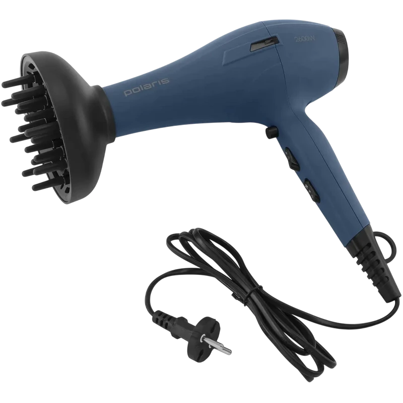Фен polaris phd 2600aci, 2600вт, синий 4