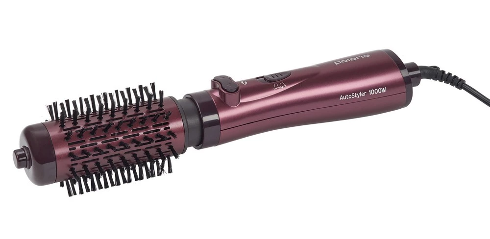 Фен-щётка polaris phs 1020rk, 1000 вт, бордовый 15