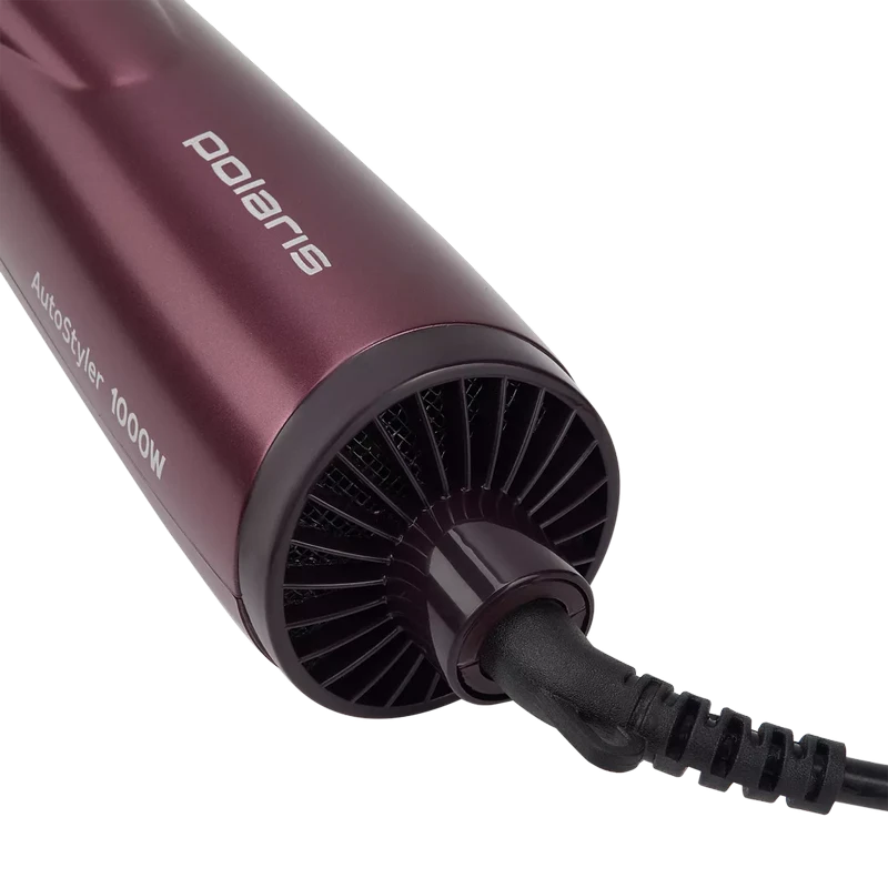 Фен-щётка polaris phs 1020rk, 1000 вт, бордовый 11