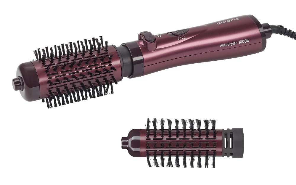 Фен-щётка polaris phs 1020rk, 1000 вт, бордовый 4