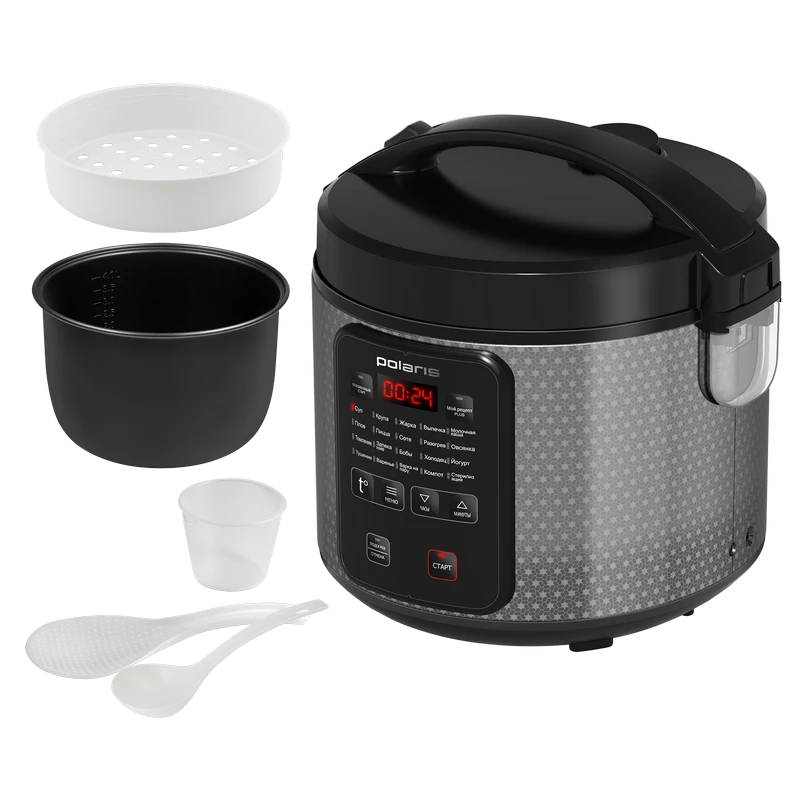 Aparat de gătit multifuncțional polaris pmc0578ad, negru / oțel inoxidabil 7